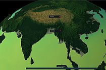 Asia as a Digital Earth simulation.