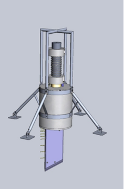 Schematische Darstellung des Porenwassersammler (PWS).