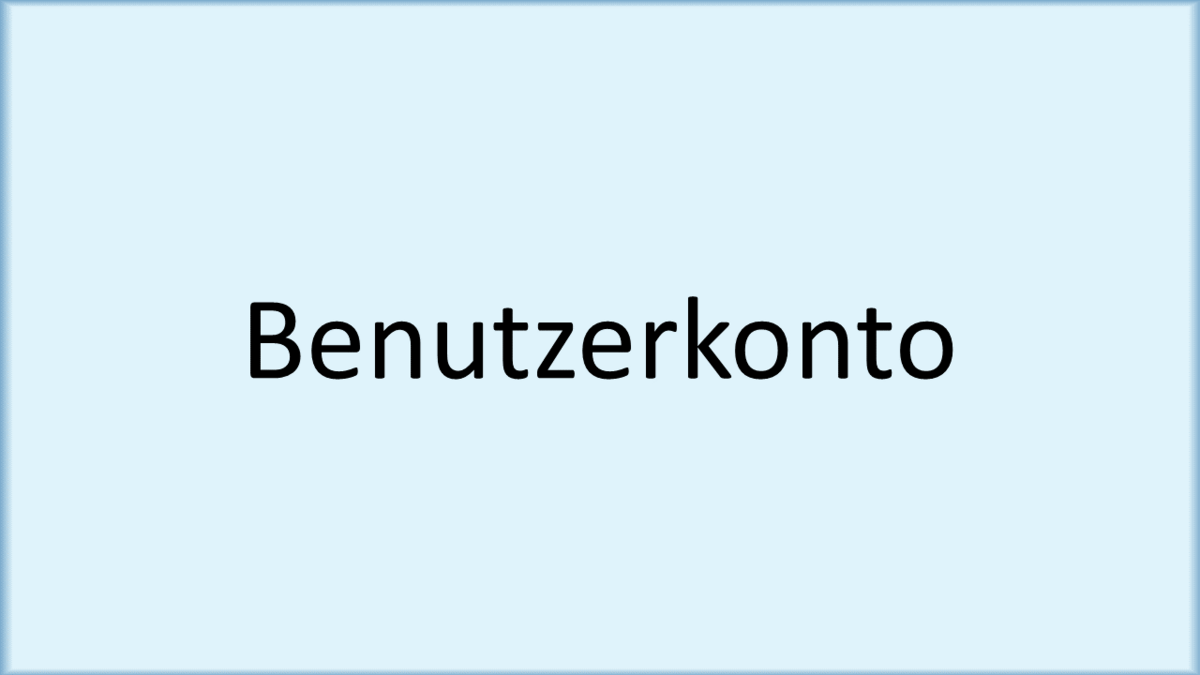 Benutzerkonto