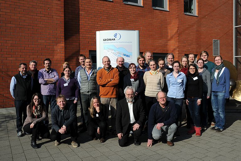 Die Teilnehmerinnen und Teilnehmer des CHARON-Workshops am GEOMAR. Foto: J. Steffen, GEOMAR