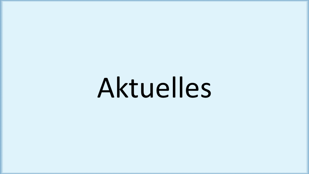 Aktuelles