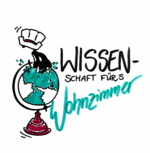 "Wissenschaft für's Wohnzimmer"-Logo
