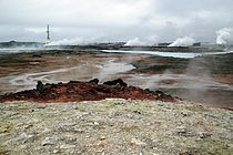 Die geothermischen Aktivitäten sind auf der isländischen Halbinsel Reykjanes deutlich zu sehen. Foto: Mark Hannington, GEOMAR